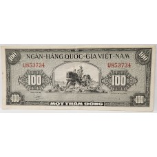 VIETNAM 1956 . ONE HUNDRED 100 DONG BANKNOTE